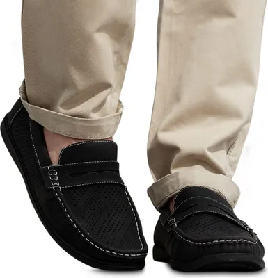Produktbild von Herren Mokassins Halbschuhe Elegant Businnes Freizeit Schuhe Cabin Schwarz Gr.40