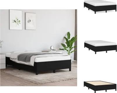 Immagine prodotto di vidaXL Struttura letto in tessuto nero 120x200 cm - Letti e strutture letto