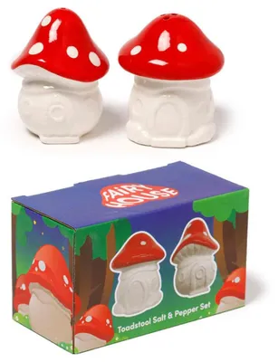 Salz- und Pfefferstreuer-Set – Pilz Feenhaus