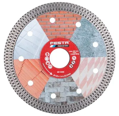Productafbeelding van Kotouč, diamantbewerkt, FESTA INDUSTRY, 125x1,4x22,2 mm, artikelnummer 21201