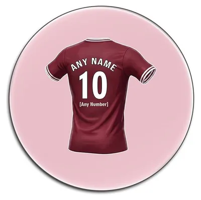 Productafbeelding van Gepersonaliseerde Onderzetters Set van 4 Roze Ronde Glanzend