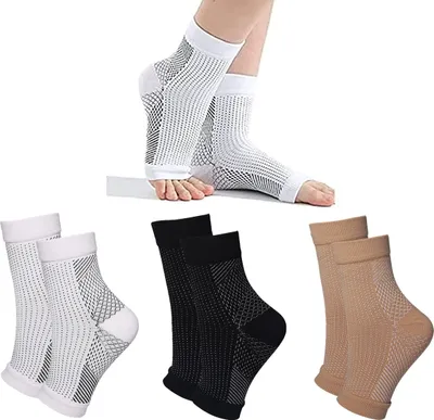 Produktbild von Orthopädische Kompressionssocken, Kompressionssocken gegen Fersensporn und Plantarfasziitis, Neuropathie Knöchelbandage,(l/xl)