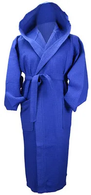 Image de ARTG - Robe de chambre à capuche « Robezz » pour femmes LT5293 (XS) (bleu véritable)