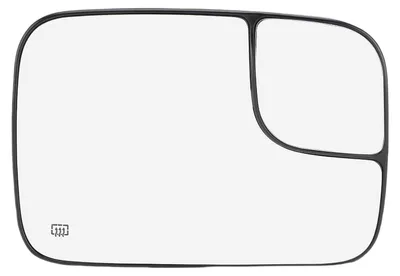 Image de Miroir de rétroviseur latéral convexe chauffant, avec verre anti-angle mort, pour remplacement du verre du rétroviseur droit des modèles 1500, 2500, 3500, années 2002-2008, référence 5191036AA
