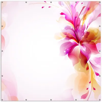 Produktbild von Wallario XXL Outdoor-Poster für Garten oder Balkon, Motiv Pinkes Blumenbuket, in ca. 200 x 200 cm