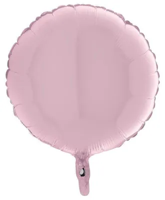 Zdjęcie produktu dla Balon Foliowy - Okrągły Pastelowy Różowy 46 cm Grabo