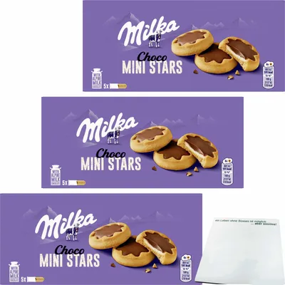 Produktbild von Milka Choco Minis (3er Pack 3x185g Packung) + usy Block