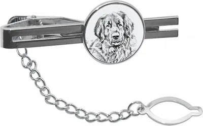 Image de Leonberger - Pince à cravate avec chien, pince à cravate personnalisée, cadeau exceptionnel pour homme de la marque Art-Dog.