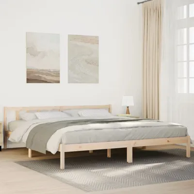 Obrázok produktu pre Maison Exclusive – Extra dlhá masívna posteľ bez matraca 200x220 borovicové drevo