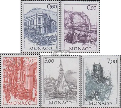 Produktbild von Briefmarken Monaco 1992 Mi 2077-2081 (kompl.Ausg.) postfrisch Frühere Ansichten aus Monaco