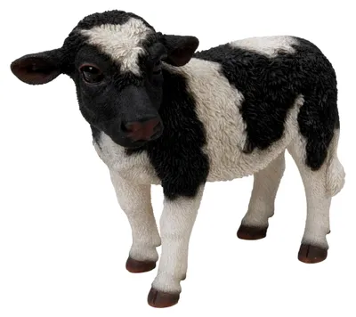 Produktbild von Kleine stehende Kuhstatue in Schwarz/Weiß