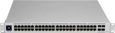 Produktbild von Ubiquiti UniFi USW-PRO-48, Managed, L2/L3, Gigabit Ethernet (10/100/1000), Rack-Einbau, 1U