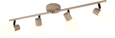 Produktbild von Strahler - 70 x 18,5 cm - 4-flammig - Beige - Metall - Opalglas