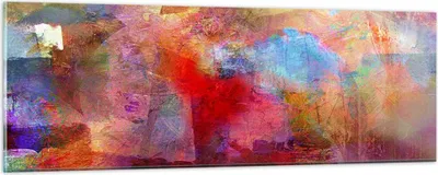 Produktbild von Bilder auf glas - Abstraktion modern - 90x30cm - Glasbilder - Wandbilder - Kunstdruck - zum Aufhängen bereit - Wanddekoration aus Glas - Glas Bilder - Wandbild auf Glas - Einteilig - GAB90x30-3574