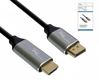 Immagine prodotto di DINIC Premium (Verkaufseinheit: 5) Displayport auf HDMI Kabel 2m 351777 4032528042435