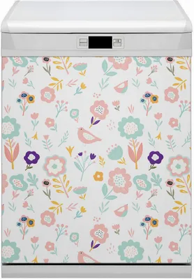 Produktbild von Magnet für Spülmaschine Abwaschbar 60x70 cm Magnet für Spülmaschine Magnetmatte Dekor - Lackierte Spatzen