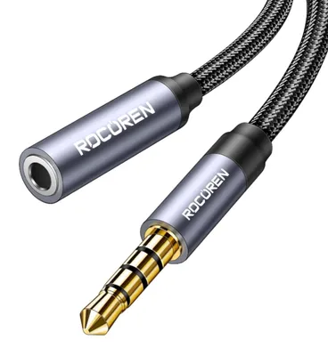 Rocoren 3 m 4-polige Headset-Verlängerung aus Nylon