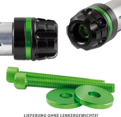 Produktbild von Zierring + Schraube grün eloxiert Magic