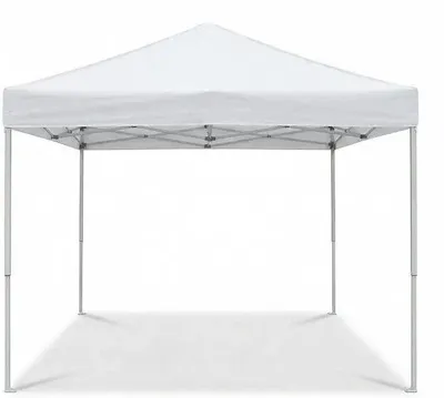 Produktbild von Faltpavillon 3x3 m - Profi Gartenzelt - Wasserdichtes Canvas - Verstärkter Stahlrahmen - Dachbelüftung - Ohne Seitenwände - Tragbar Für Veranstaltungen - Weiß