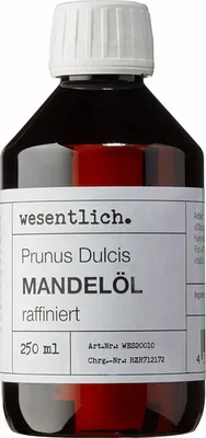 Produktbild von Mandelöl raffiniert (250ml) - reines Öl OHNE Zusatzstoffe von wesentlich.