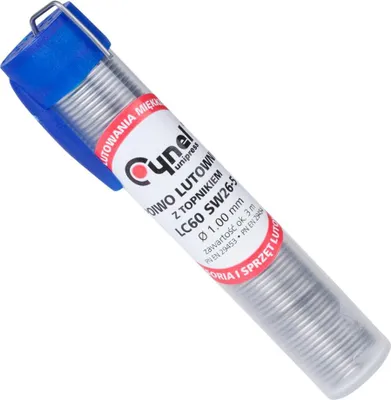 Zdjęcie produktu dla Lut0011 Cyna Fiolka 1Mm Lc60 Fsw26 16G Cynel