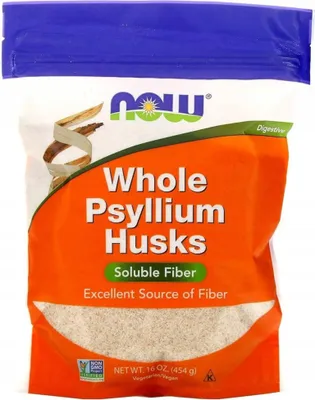 Produktbild von NOW Foods Whole Psyllium Husk ganze Schale (454 g) 733739059819