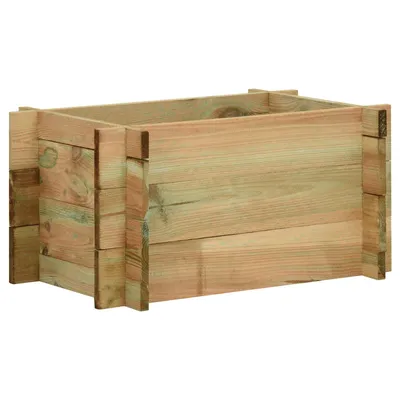 Obrázek produktu pro vidaXL Zahrada, vyvýšený záhon, zelený, 80 x 80 x 32 cm, masivní borovicové dřevo