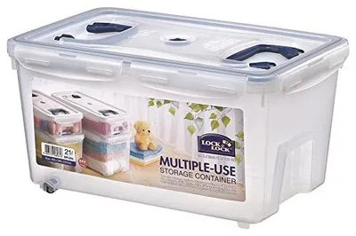 Imagen del producto de Lock&Lock - Contenedor hermético Lock & Lock de 21 litros con 2 asas