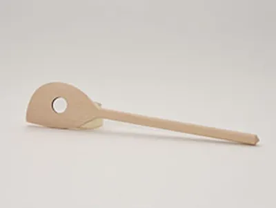 Produktbild von Holz-Spitzkochlöffel mit Loch + Spitze, ca. 30 cm