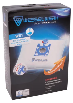 Image de 4 x WE1 = Swirl EIO80 Sacs pour aspirateur Eio Dirt Devil Hanseatic Privileg Quigg
