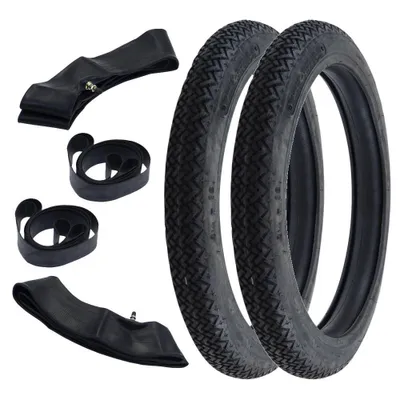 Obrázek produktu pro 2x pneumatika Kenda K77 2.50-16 (2 1/2 x 16 - 20 x 2.50) 31B TT + duše + páska na ráfek