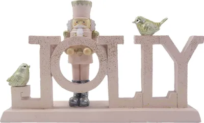 Immagine prodotto di Clayre & Eef Figurina Schiaccianoci 18 cm plastica rosa