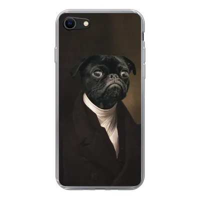 Produktbild von MuchoWow® Handyhülle Schutzhülle Hülle für iPhone SE 2022 Hund - Kunst - Tiere Silikon Softcase Handy Hülle - Schutzhülle