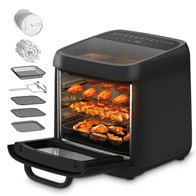 Heißluftfritteuse 12 L, 12-in-1, 1800 W, 80-200 °C, schwarz