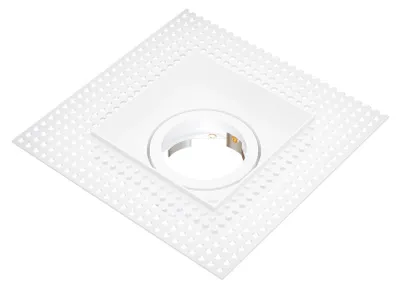 Image de Ledvion spot encastrable LED carre blanc dimmable douille GU10