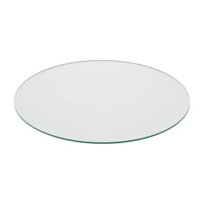 Produktbild von Relaxdays Glasplatte, Ø 70 cm, 8 mm dick, gehärtetes ESG, runde Glasscheibe für Tisch & Kamin, Tischplatte, transparent
