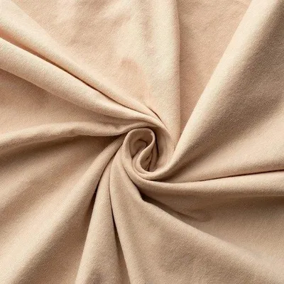 Productafbeelding van Famanu spannenlakens, 180 x 200 cm - Beige, 100% gekamde katoen, geschikt voor matrassen tot 25 cm hoog
