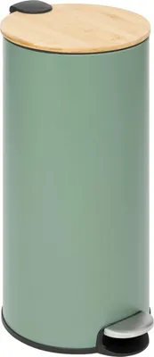 Produktbild von Mülleimer mit bambusdeckel 30l "modern color" grün - 5 five simply smart