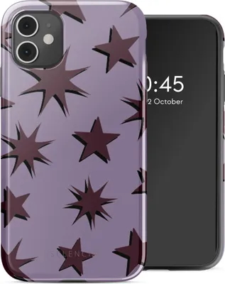 Image de Selencia Vivid Backcover pour l'Apple iPhone 11 - Stars Plum Lilac