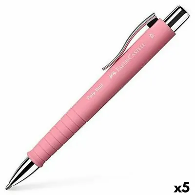 Produktbild von FABER-CASTELL Kugelschreiber Poly Ball XB BK unsortiert 5Stk