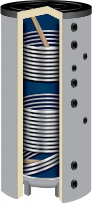 Produktbild von 800 Liter Solarspeicher Warmwasserspeicher SO-800 Isoliert 100 mm