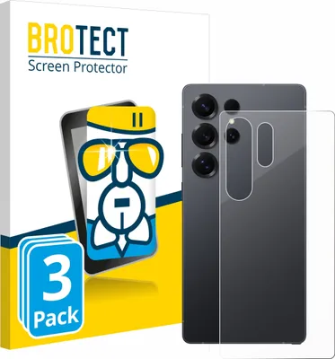 Produktbild von 3x BROTECT Schutzglas für Samsung Galaxy S25 Ultra (Rückseite) Schutzfolie Panzer Folie Glas Display Schutz klar