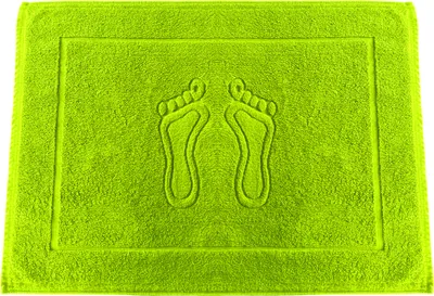 Produktbild von 650 g/m² Premium Gewicht Badematte nr 12 lime Badvorleger 100% Baumwolle Duschvorlage