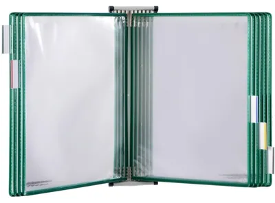 Produktbild von tarifold Sichttafelsystem 433105 DIN A3 grün mit 10 St. Sichttafeln, 1 St.