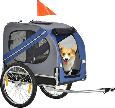 Imagen del producto de Silecomplaza: Remolque plegable para perros, apto para perros de hasta 30 kg