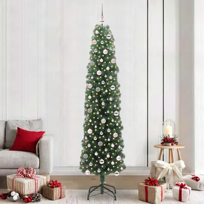 Obrázek produktu pro Maison Exclusive – Umělý vánoční stromek se 300 LED diodami a stojanem, zelený, 240 cm