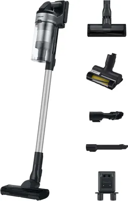 Produktbild von Samsung VS15A60BGR5/WD, 2-in-1-Stabstaubsauger, Staubbeutel, Silber, Rechteckig, Trocken, Micro