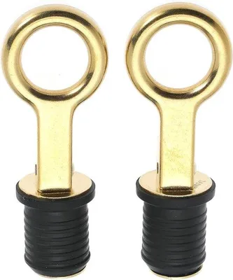 Obrázok produktu pre 2 ks zarážok na lodné skrutky 25 mm s gumovou rukoväťou