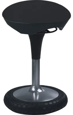 Produktbild von Topstar Stehhilfe ergonomisch SITNESS 20 Sitz-Steh-Hocker, Arbeitshocker höhenverstellbar bis 100 kg belastbar, Sitzhöhe 44 - 54 cm Stoff