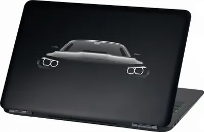 Produktbild von Premium Laptop Universal Folien Cover – Matt, Kratzfest & Rückstandslos entfernbar LP7 Black Car15 Zoll 26x38cm
